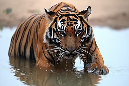 Majestic Tiger in Water