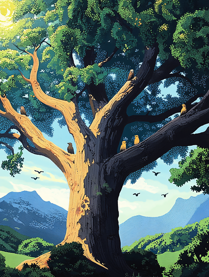Majestic Tree Scene