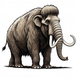 woolly mammoth illustration