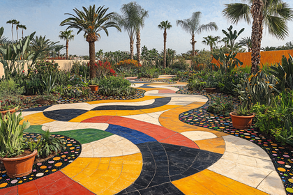 Majorelle Garden Walkway