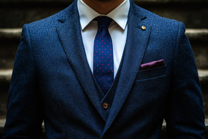 Man In Blue Suit