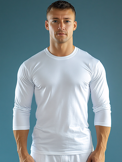Man In White Long Sleeve Shirt
