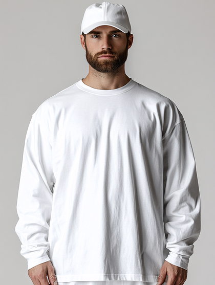 Man In White Shirt And Cap