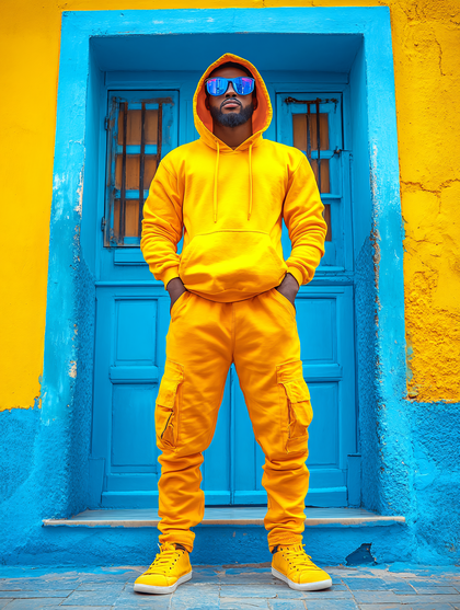 Man in Yellow Hoodie