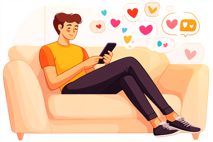 Man Social Media Likes