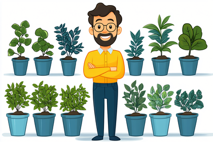 Man with Houseplants