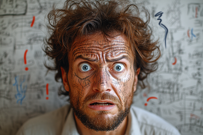 Man with Lined Face