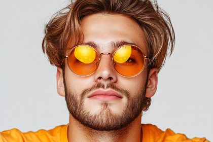 Man With Orange Sunglasses