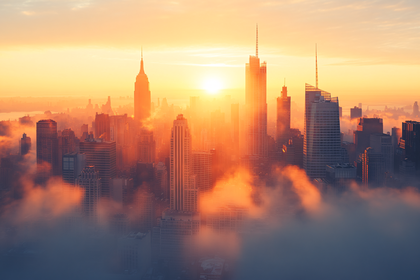 Manhattan Golden Sunrise