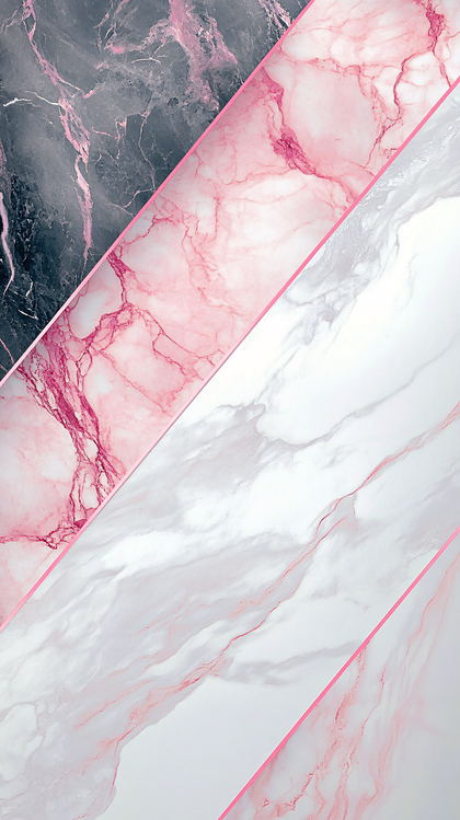 Marble Slices Pink and Gray