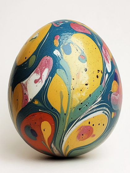 Marbled Colorful Sphere