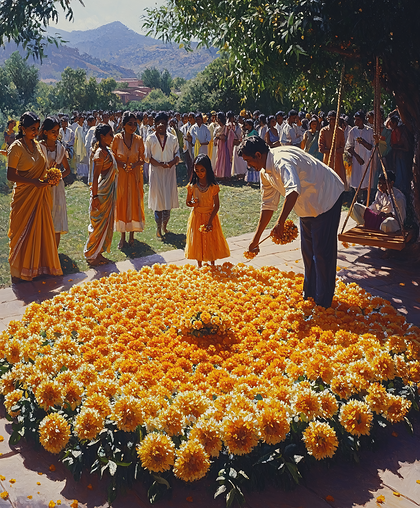 Marigold Flower Ceremony