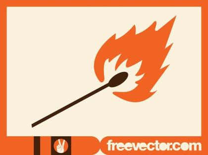 Matchstick Icon Free Vector