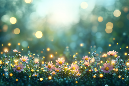 Meadow of Enchanted Daisies