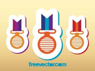 Medal Icons Free Vector