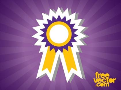 Medal Sticker Free Vector