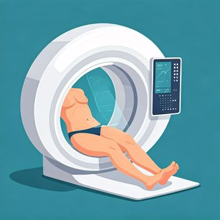 patient undergoing scan