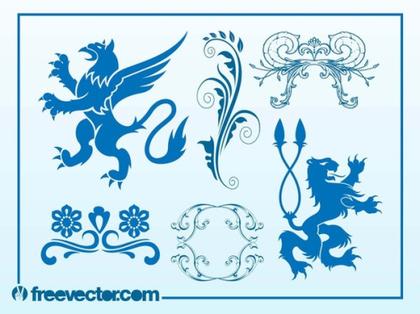Medieval Decorations Free Vector