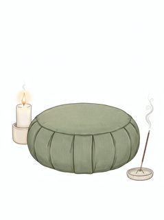 meditation set illustration