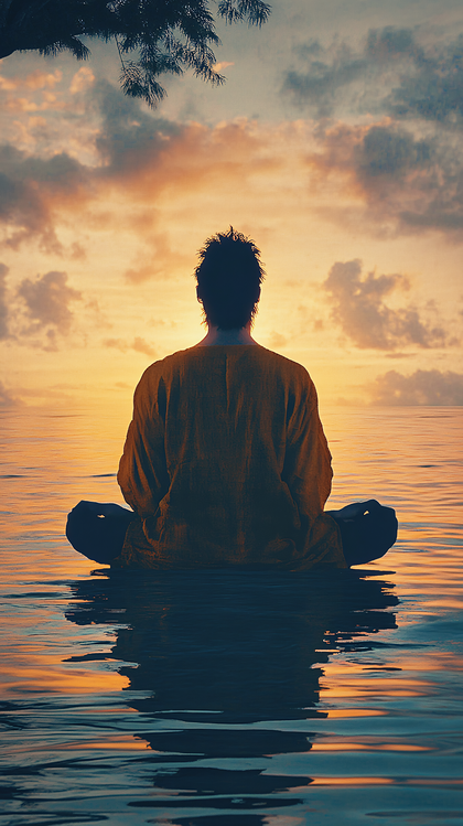 Meditative Sunset Serenity