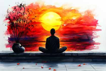 Meditative Sunset