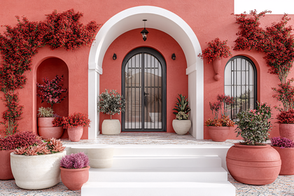 Mediterranean Style Building Facade