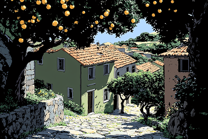 Mediterranean Village Lane