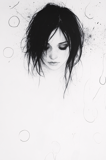 Melancholy Portrait Sketch