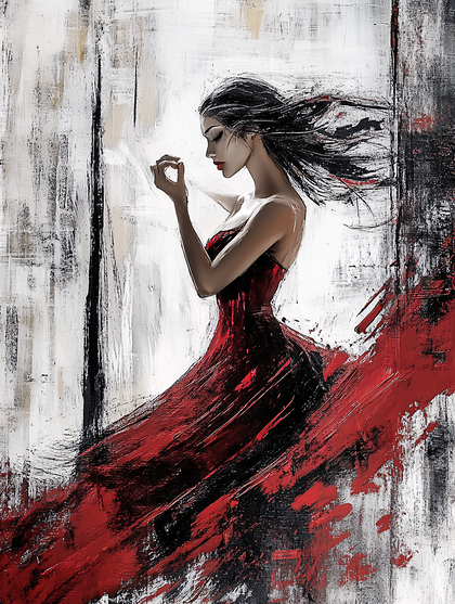 Melancholy Red Dress