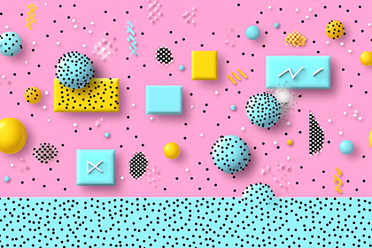 Memphis Style Abstract Background