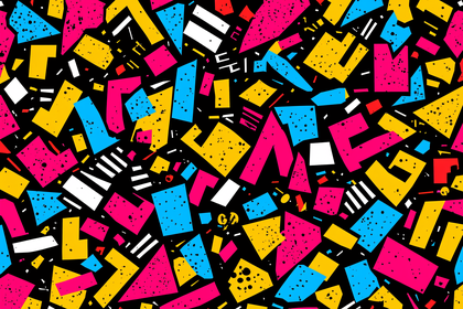 Memphis Style Geometric Pattern