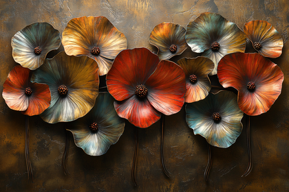 Metal Flower Wall Art