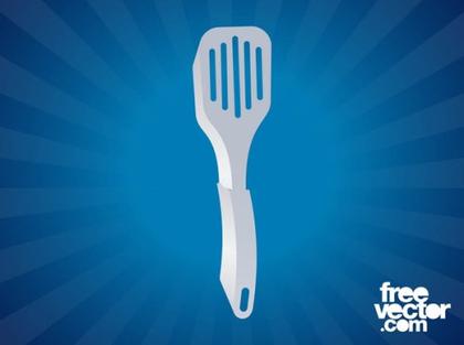 Metal Spatula Free Vector