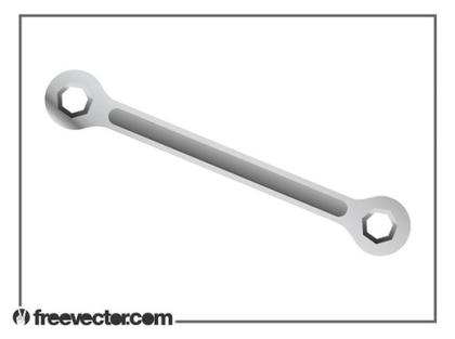 Metal Wrench Free Vector