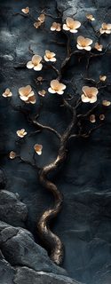 metallic blossom tree