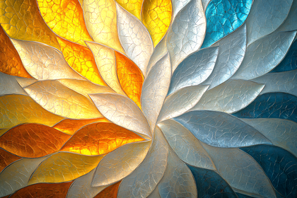 Metallic Petal Bloom