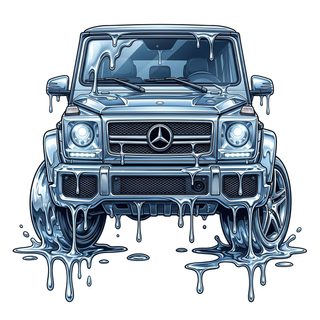silver suv slime