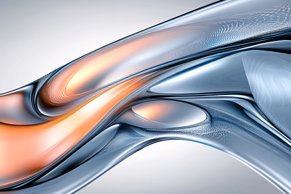 Metallic Wave Abstract