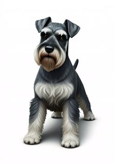 miniature schnauzer illustration