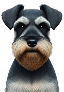 schnauzer dog portrait