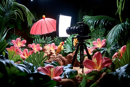 Miniature Tropical Photo Shoot
