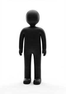 black humanoid figure