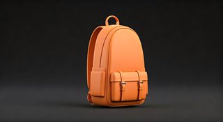 orange 3d backpack