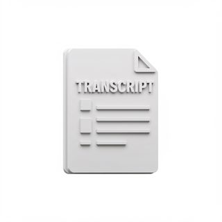 transcript document icon