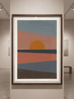 Abstract Sunset Art Print