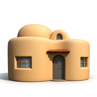 adobe round house