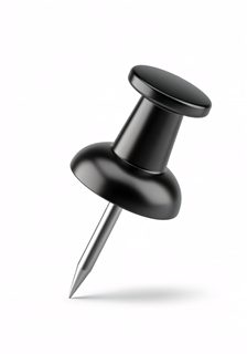 black push pin