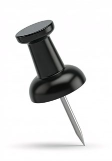 black thumbtack