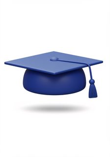 blue graduation cap