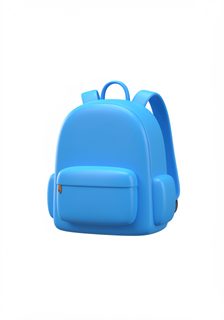 blue 3d backpack